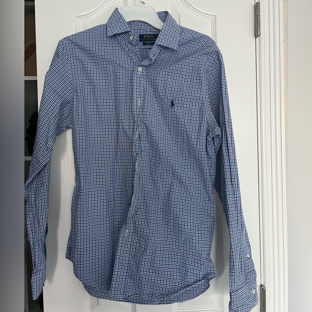 Navy Ralph Lauren Button Down. Size M